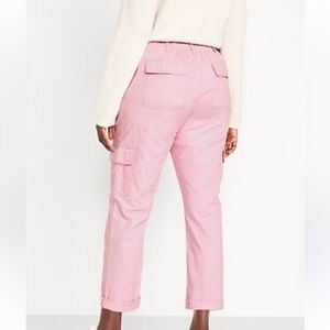 old navy high rise og chino pants pink. Size medium petite. New without tags